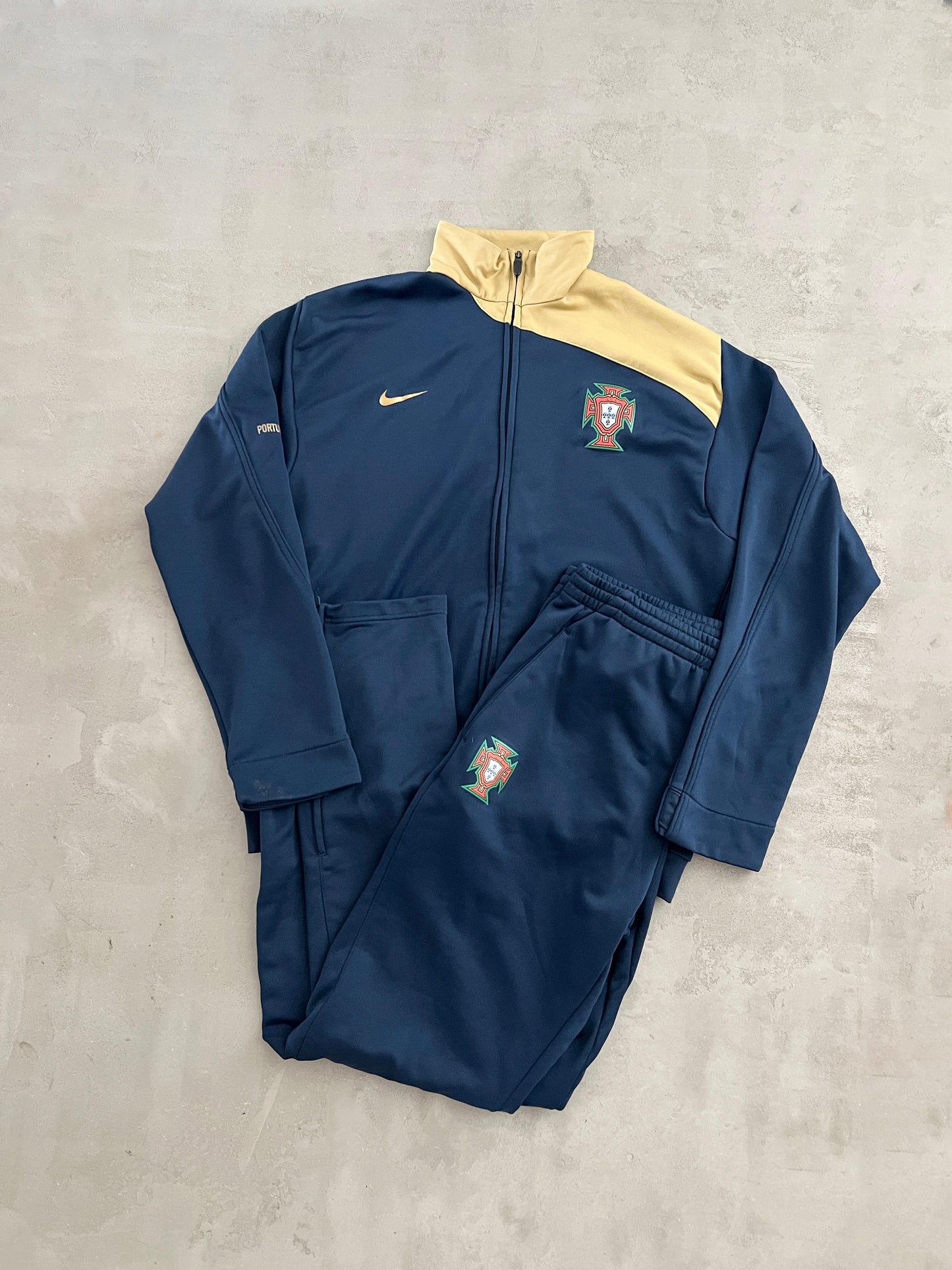 NAVY PORTUGAL NIKE TRACKSUIT - 2000S - L