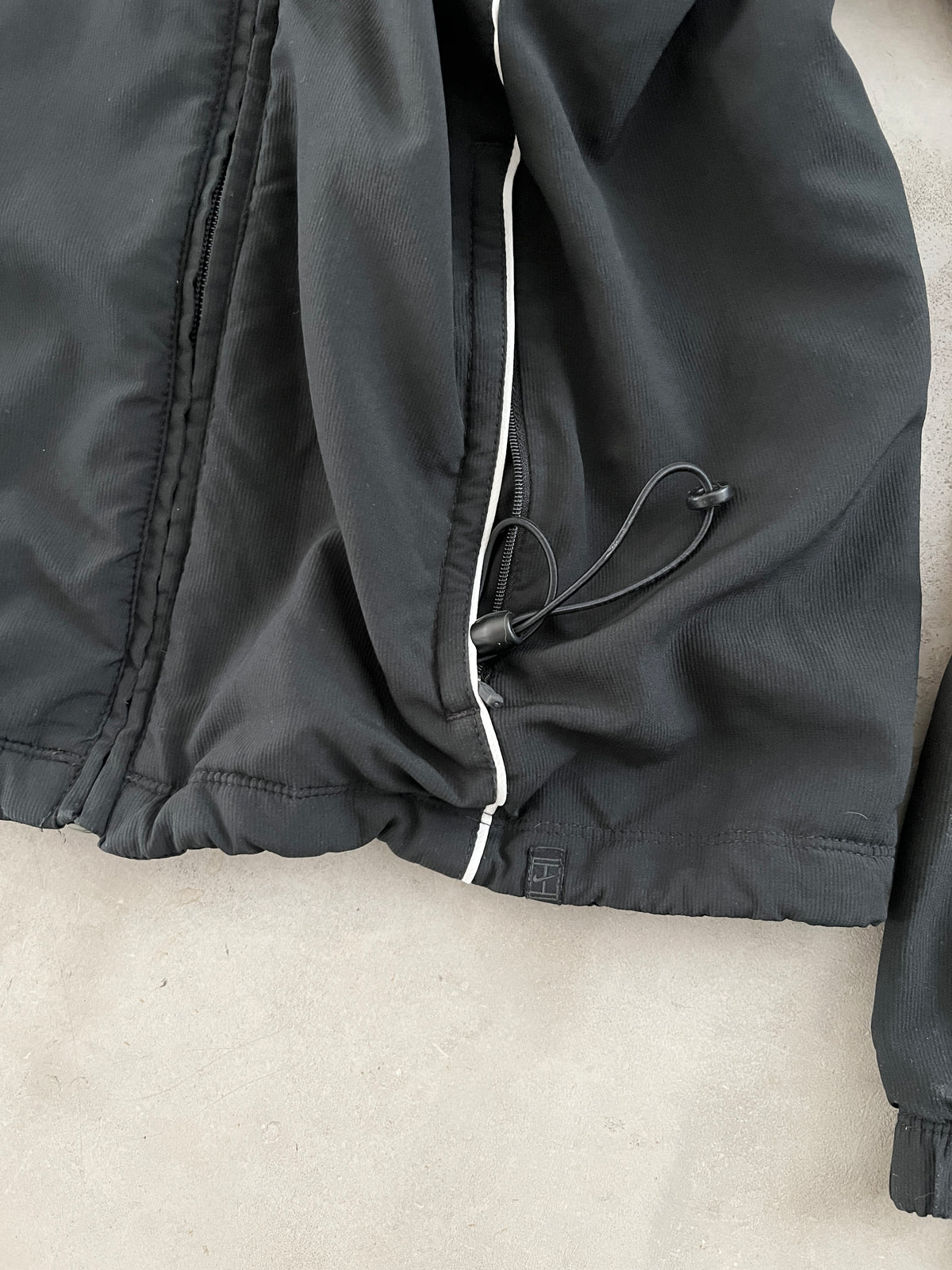 BLACK NIKE TRACK JACKET - 2000S - S