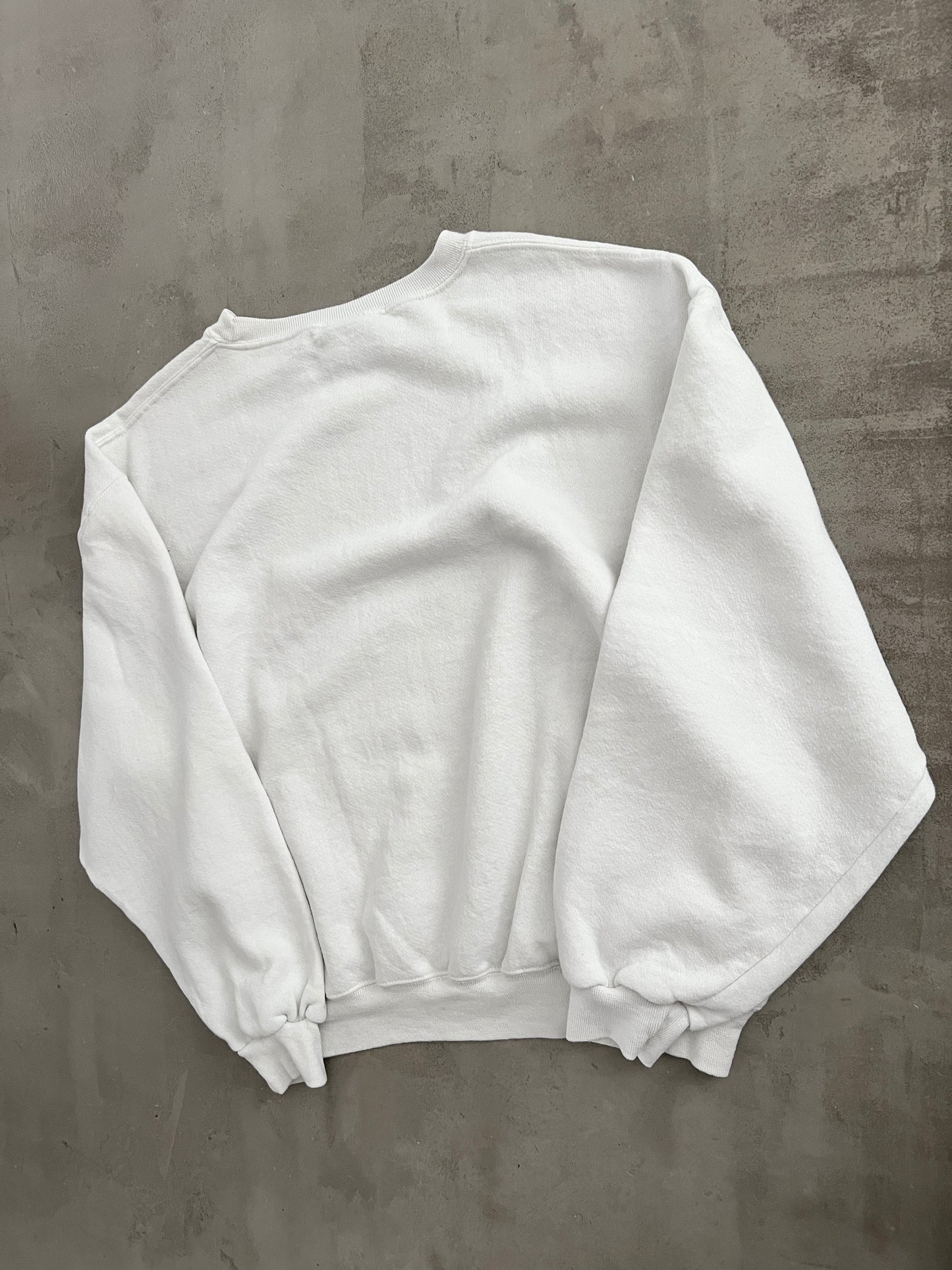 WHITE RUSSELL SWEATER - 1990S - S