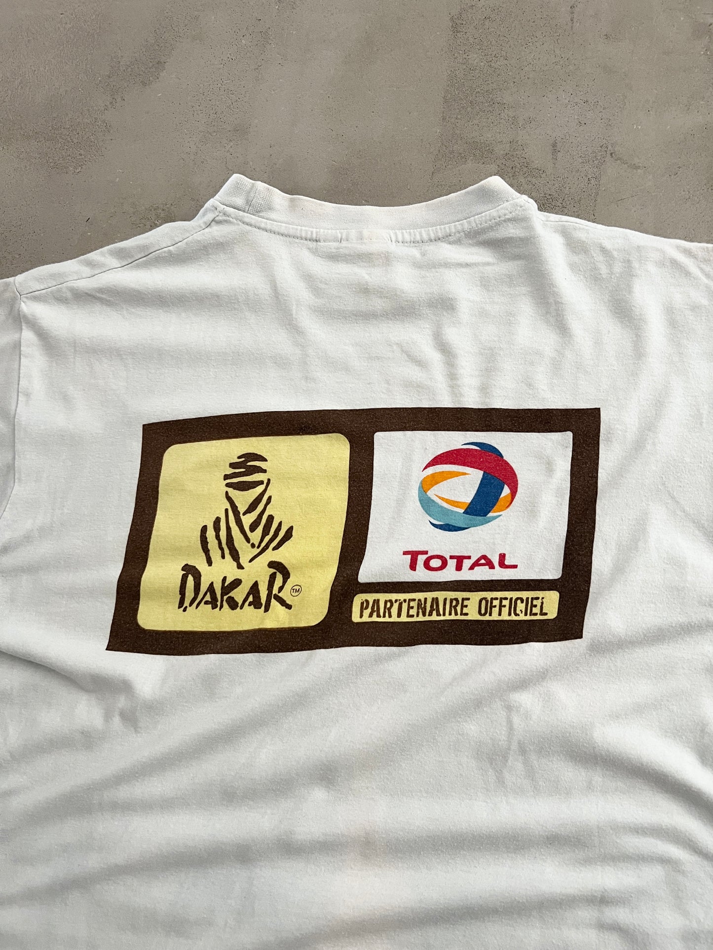 WHITE RALLYE DAKAR TEE - 2000S - M