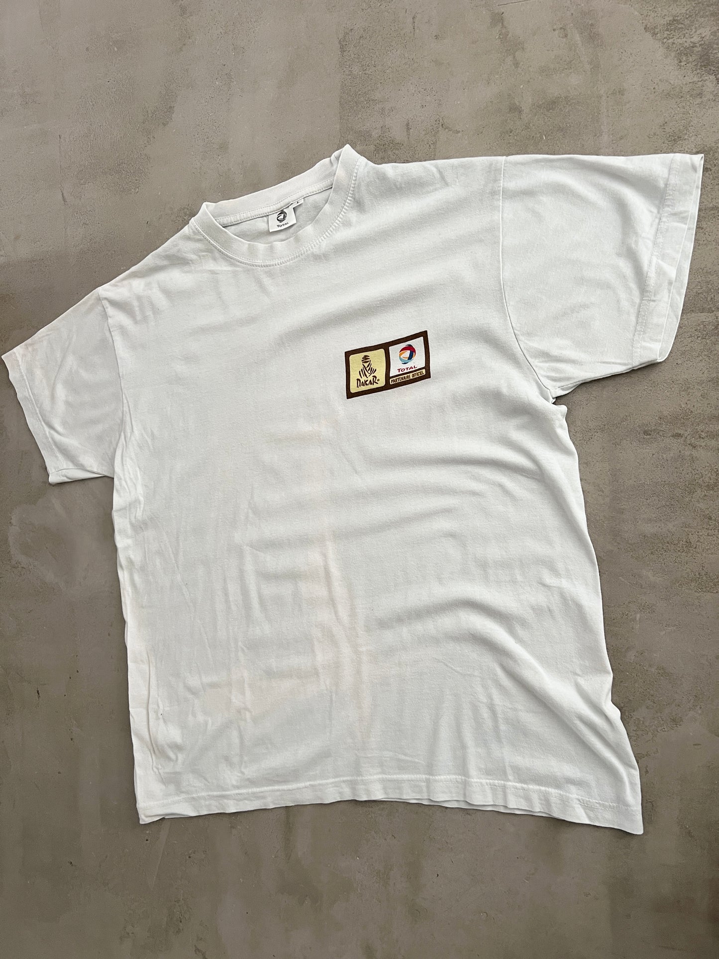 WHITE RALLYE DAKAR TEE - 2000S - M