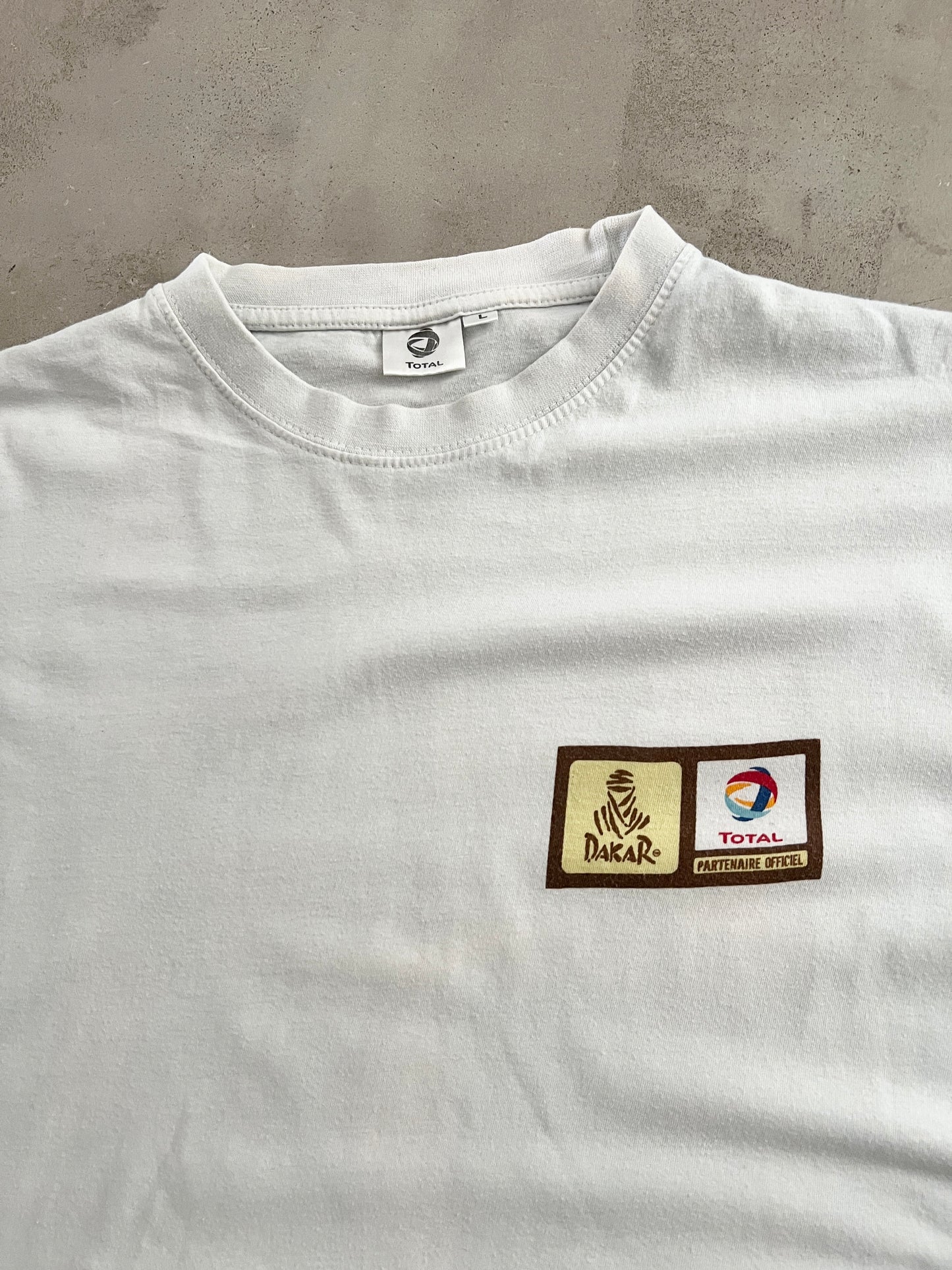 WHITE RALLYE DAKAR TEE - 2000S - M