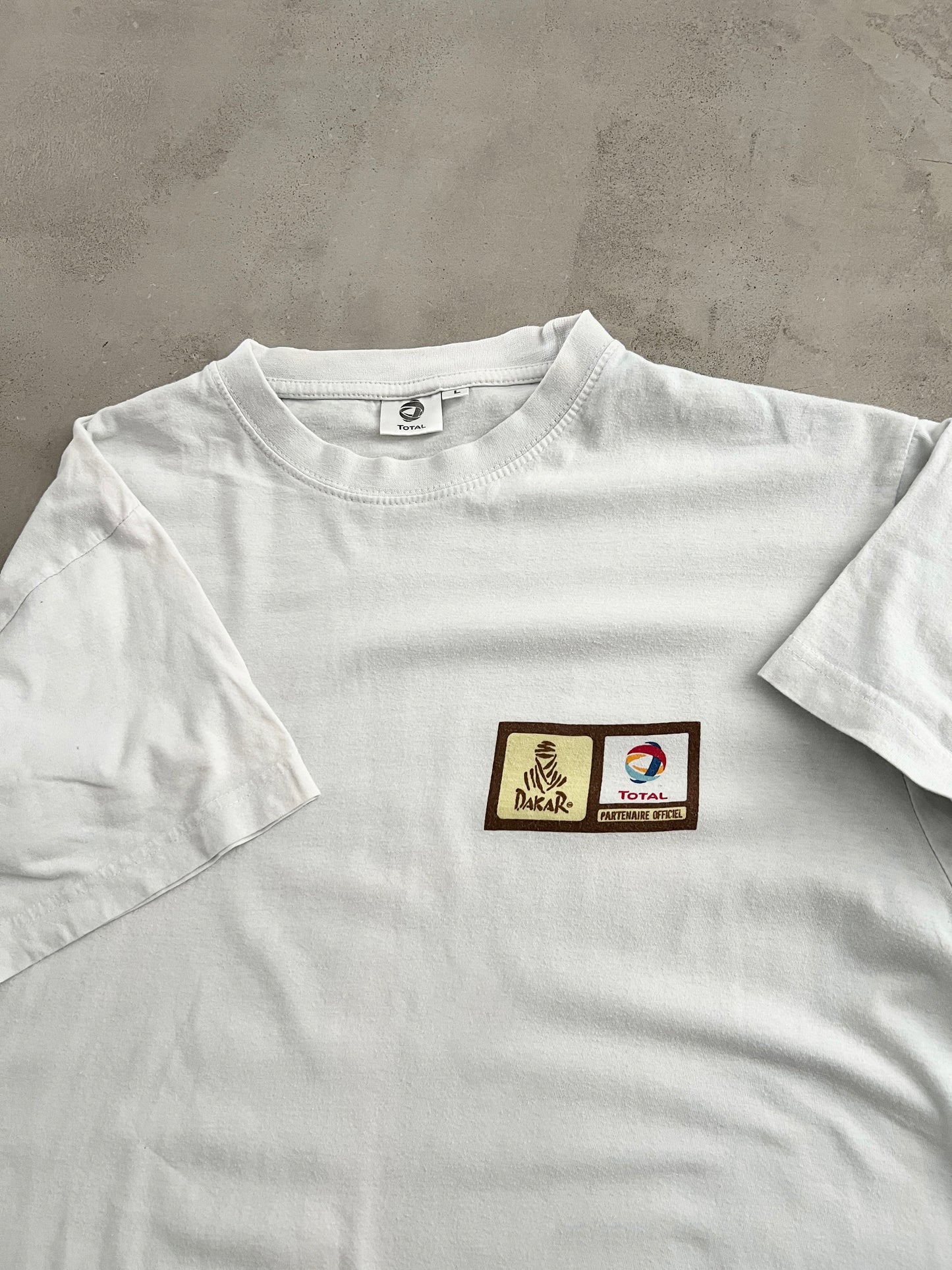 WHITE RALLYE DAKAR TEE - 2000S - M