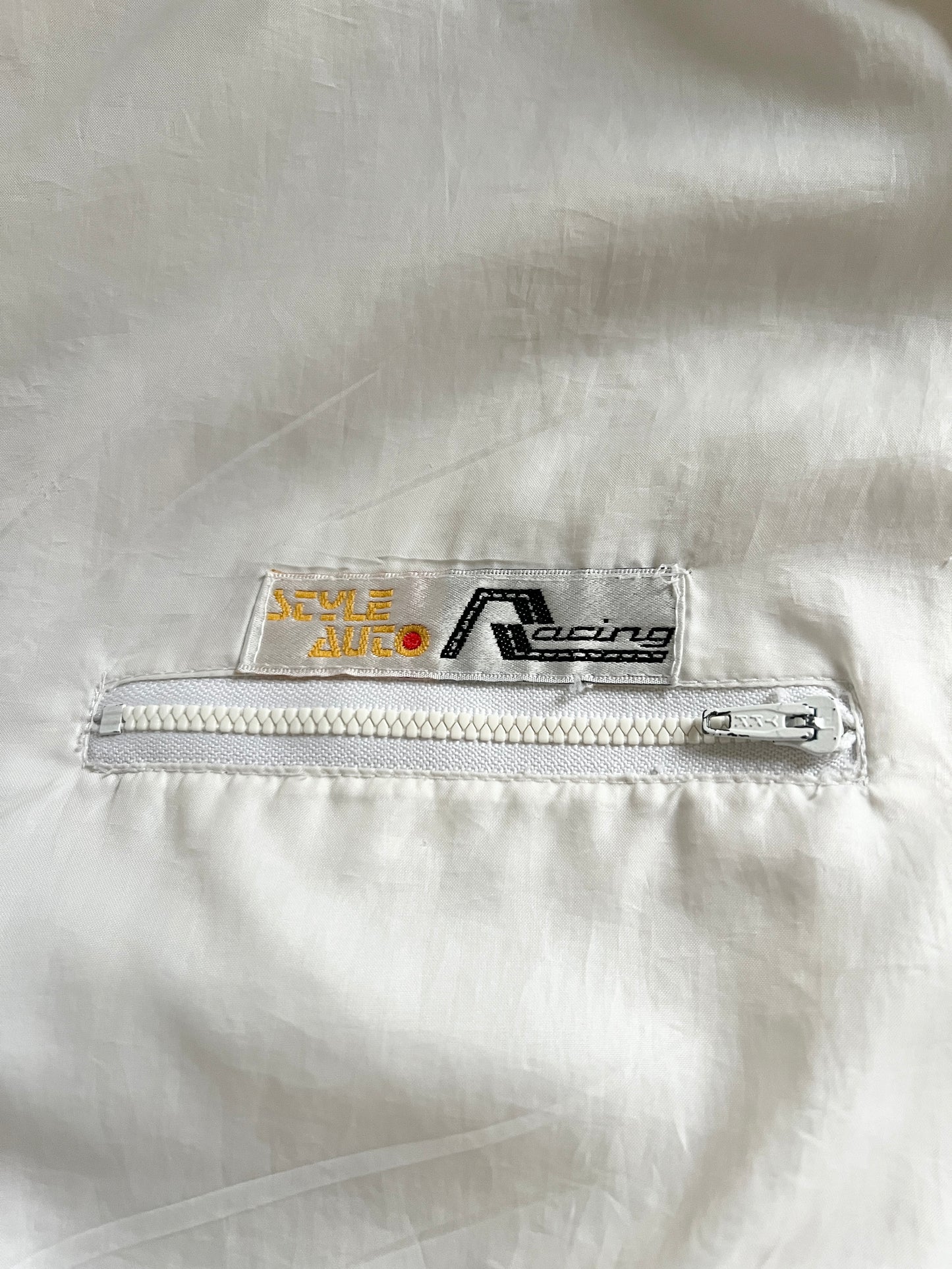 WHITE BMW RACING JACKET - 1990S - M