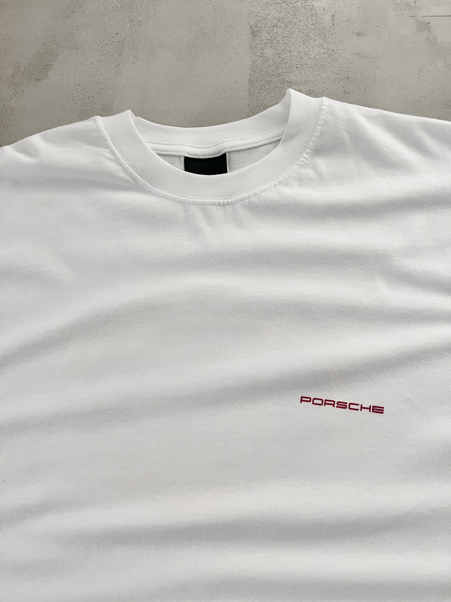 WHITE PORSCHE TEE - 1990S - XXL/XL