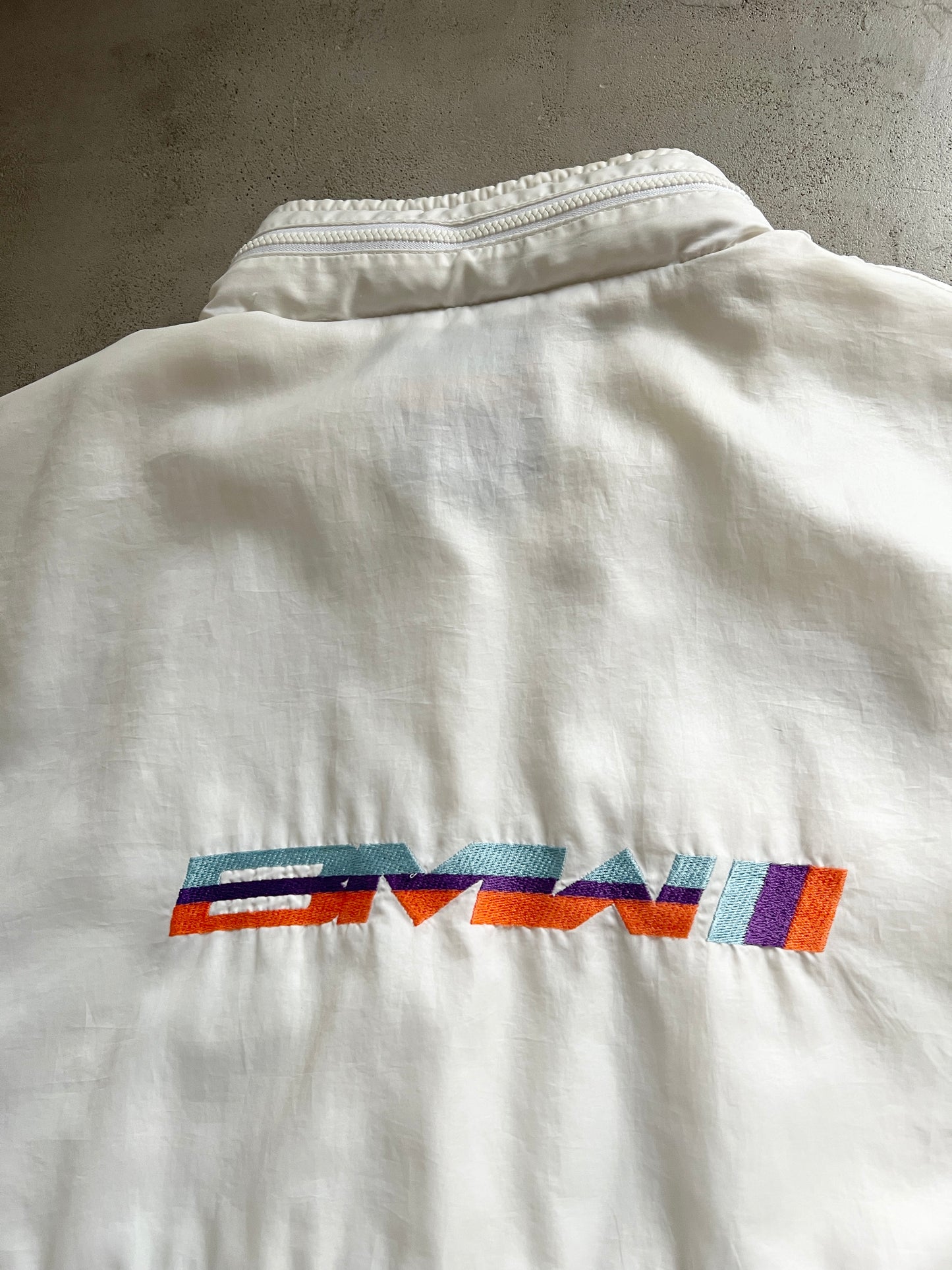 WHITE BMW RACING JACKET - 1990S - M