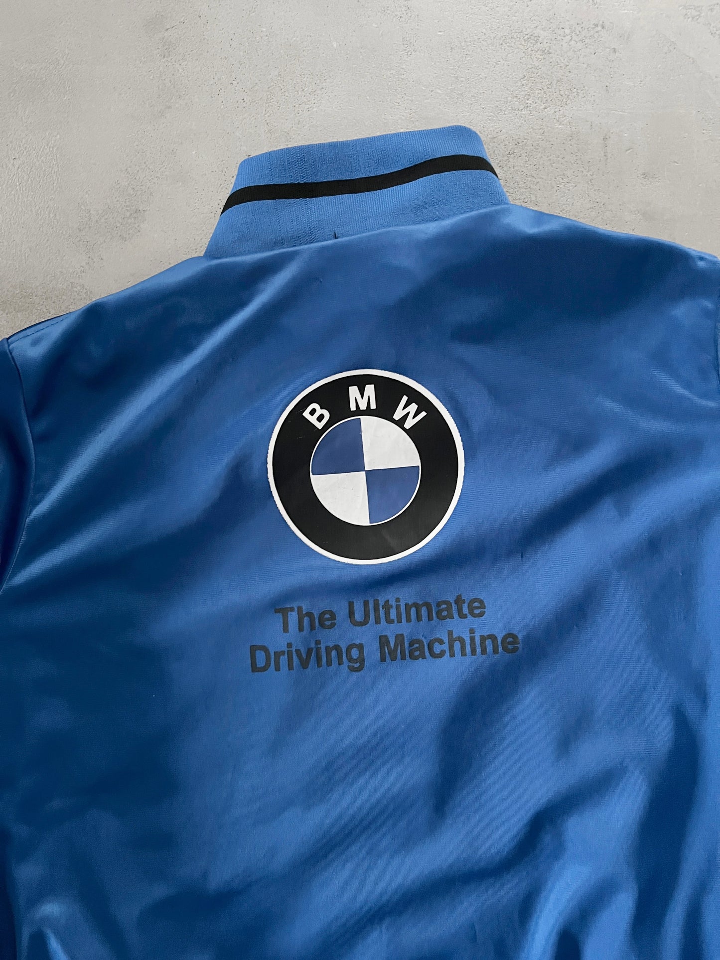 BLACK/BLUE BMW 2 SIDE REVERSIBLE JACKET - 2000S - M/S