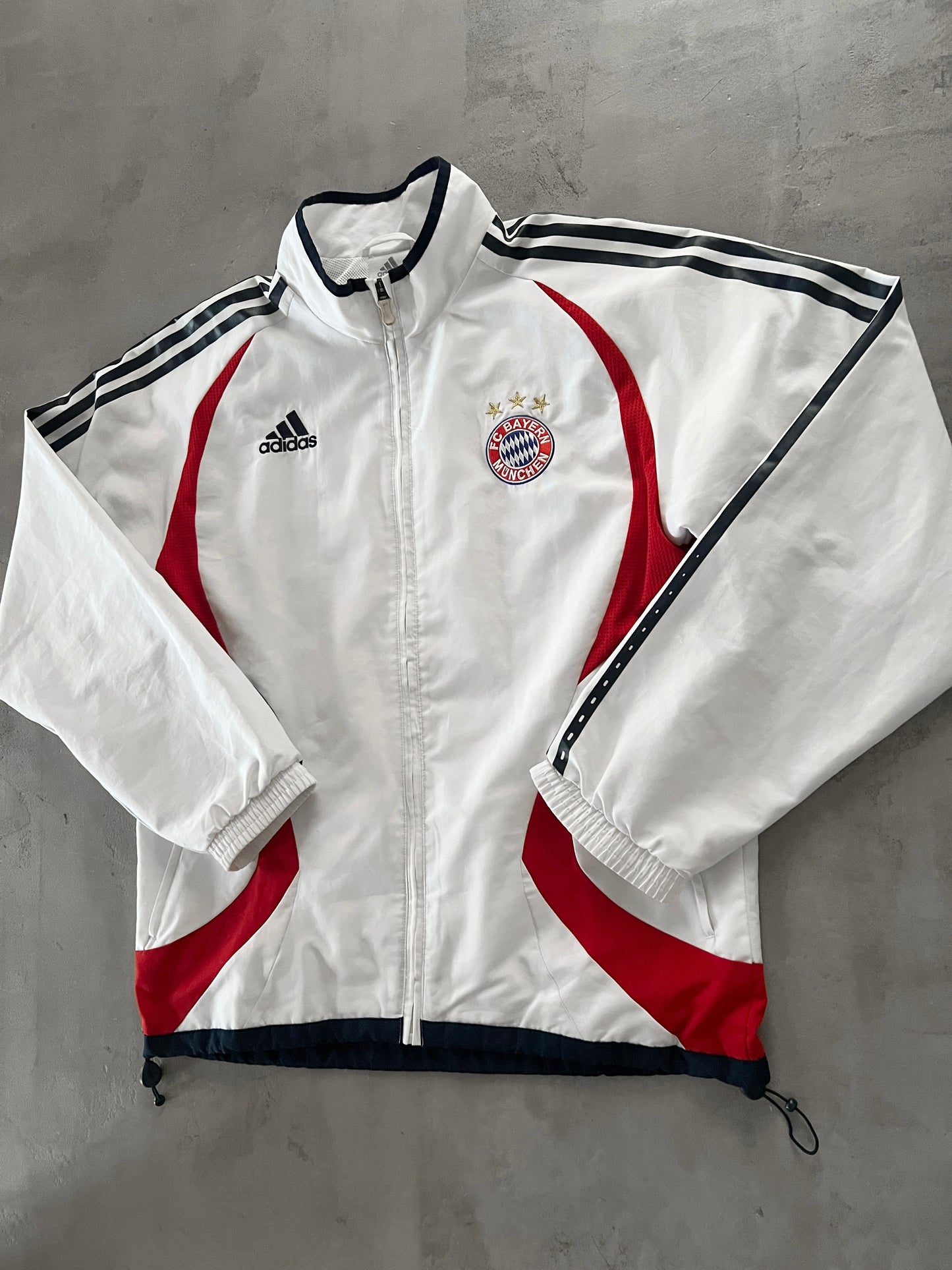WHITE BAYERN MUNICH TRACK JACKET - 2000S - L