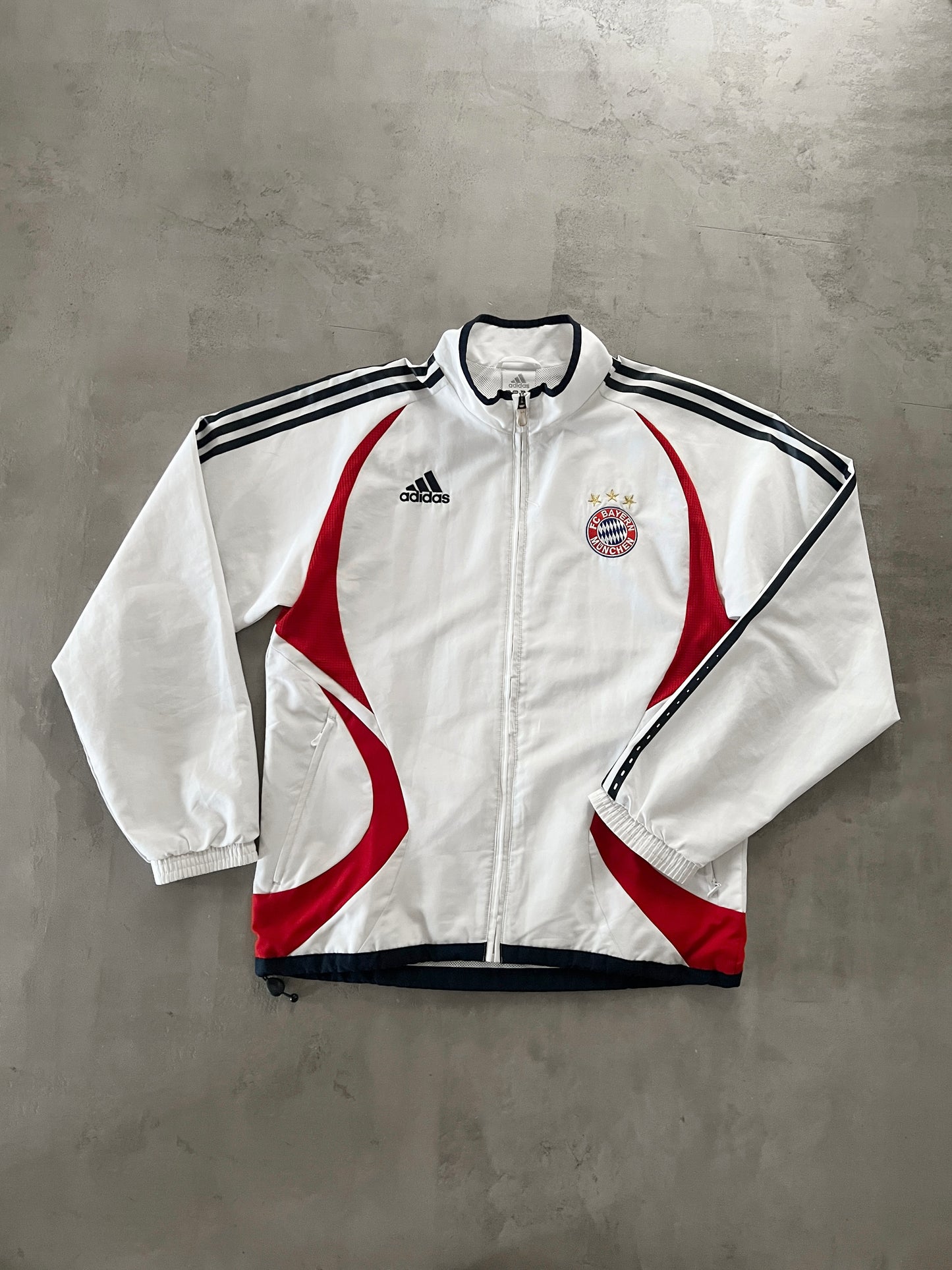 WHITE BAYERN MUNICH TRACK JACKET - 2000S - L