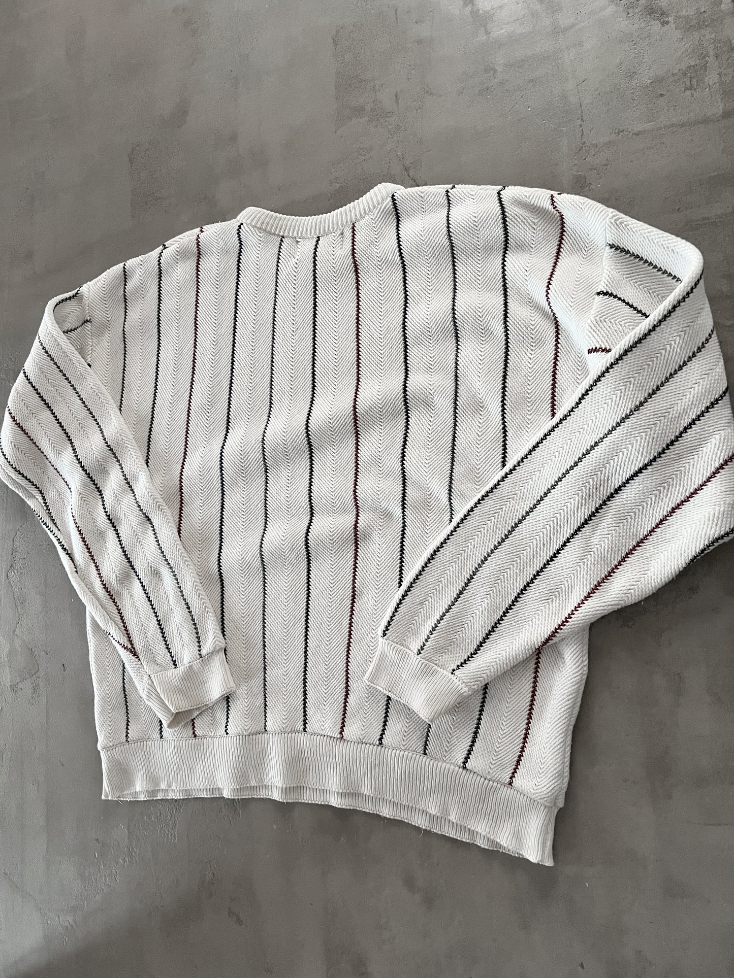 CREME RALPH LAUREN KNIT SWEATER - 2000S - XL