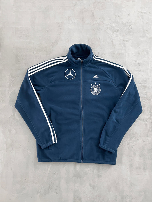 NAVY GERMANY BENZ FLEECE JACKET - 2000S - M/L