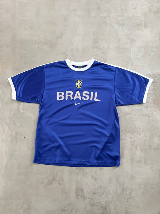 NAVY BRAZIL NIKE TEE - 2000S - L