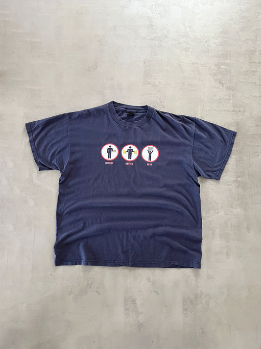 NAVY BEER PARODY TEE - 1990S - XL