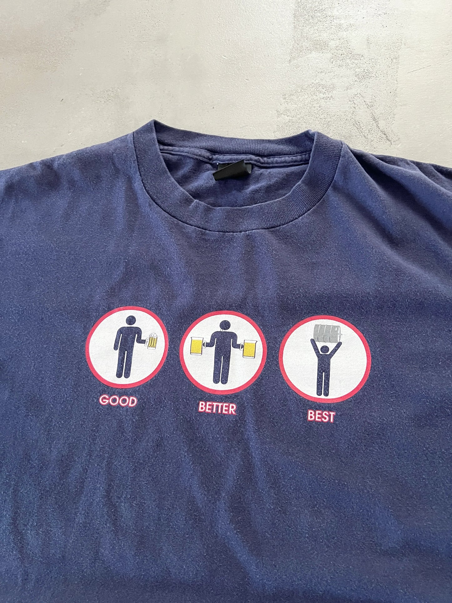NAVY BEER PARODY TEE - 1990S - XL