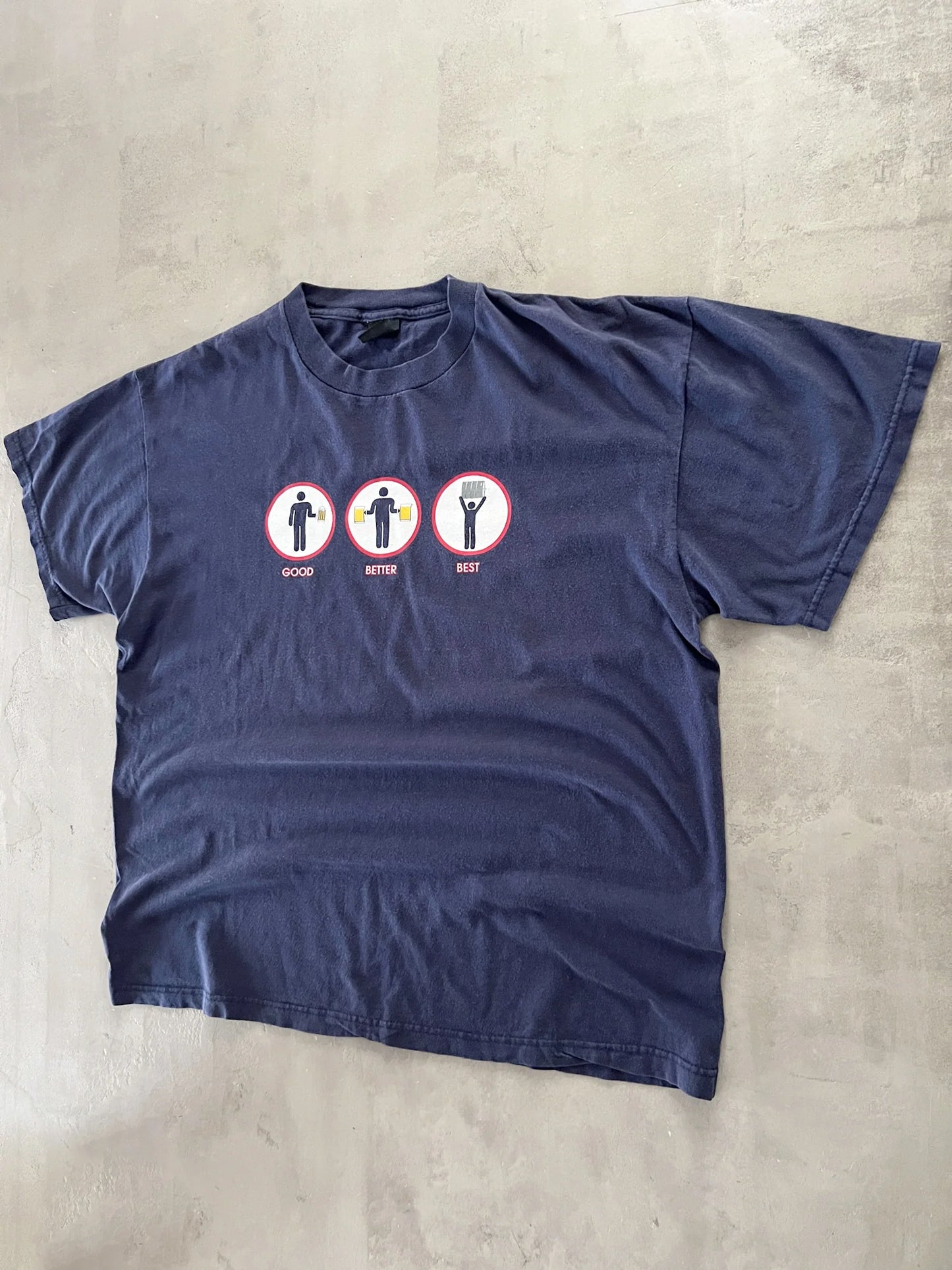 NAVY BEER PARODY TEE - 1990S - XL