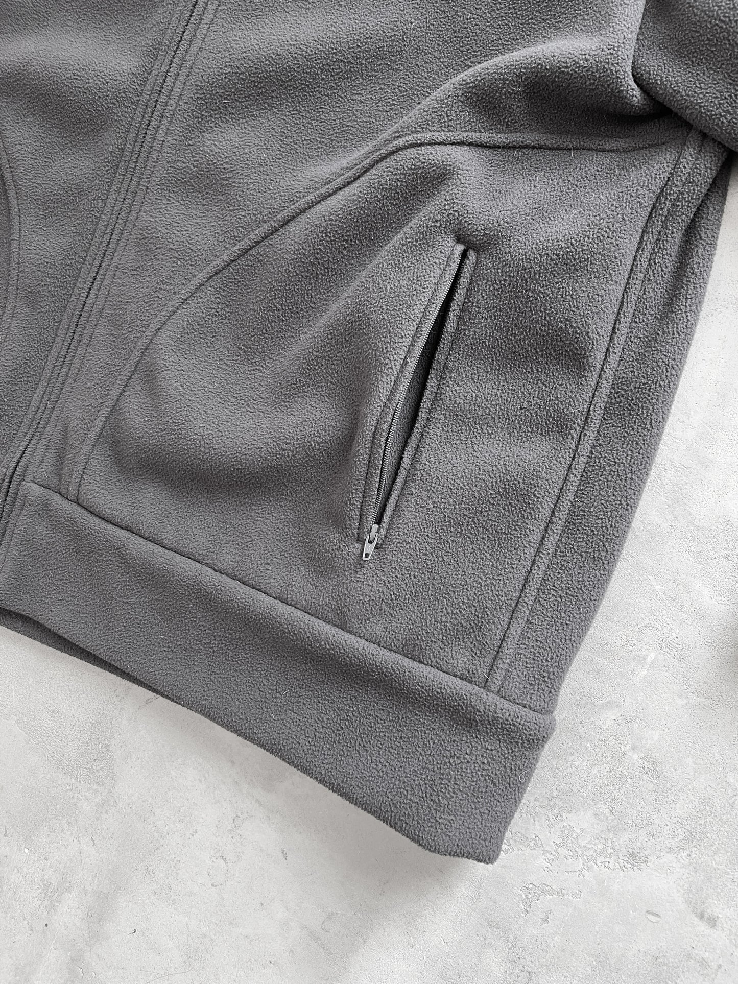 GREY BMW FLEECE JACKET - 2000S - XL