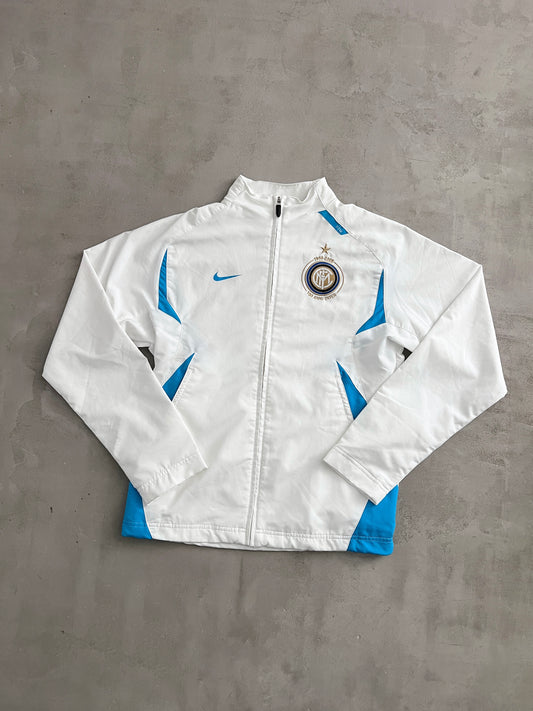 WHITE/BABY BLUE INTER MILAN NIKE JACKET - 2000S - S