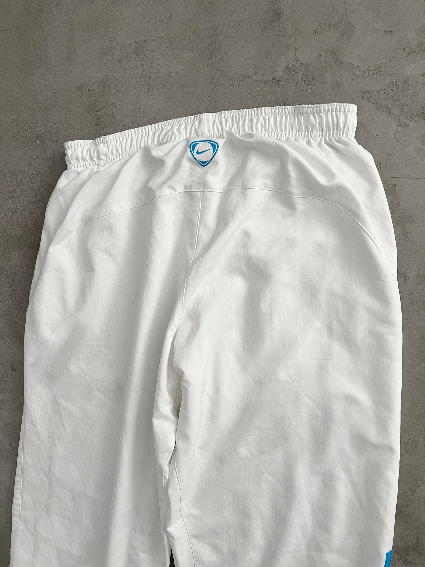 WHITE/BABY BLUE INTER MILAN NIKE PANTS - 2000S - S
