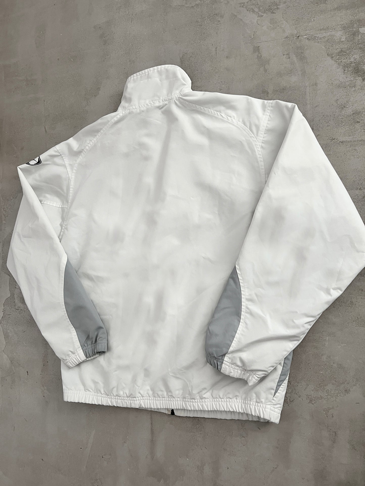 WHITE MANCHESTER UNITED NIKE JACKET - 2000S - M