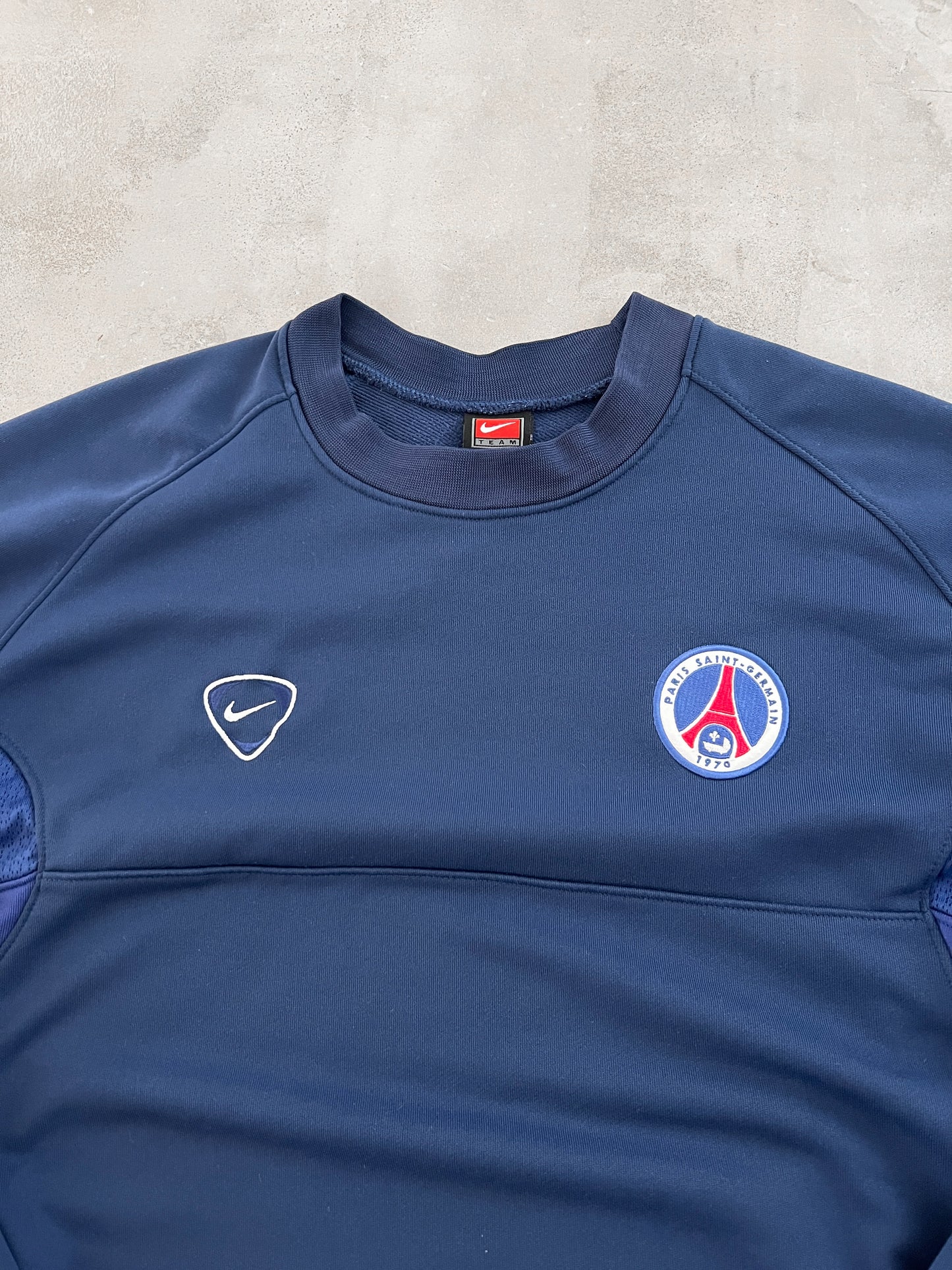 NAVY PSG NIKE SWEATER - 2000S - L