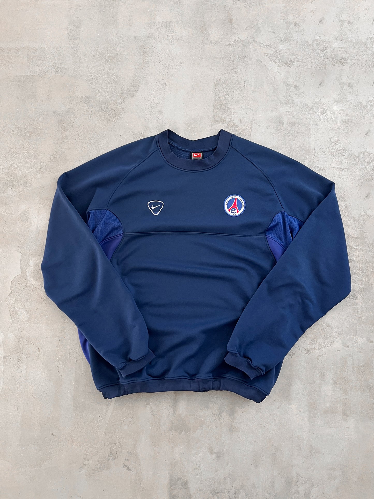 NAVY PSG NIKE SWEATER - 2000S - L