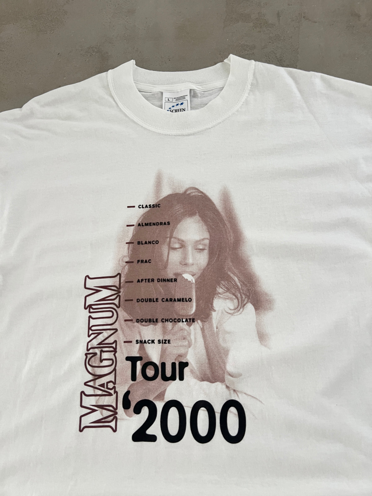 WHITE MAGNUM TOUR PROMO TEE - 2000 - XL