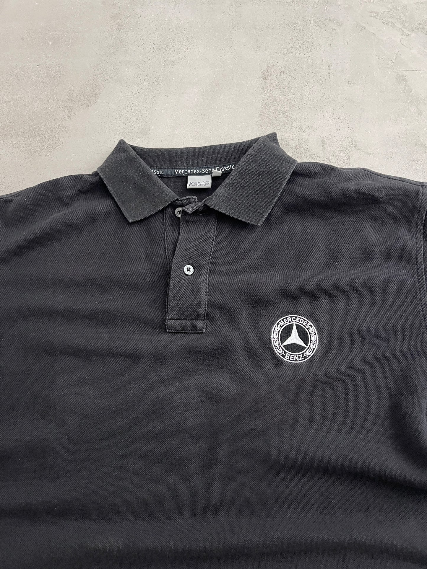 BLACK MERCEDES BENZ POLO - 2000S - XL/XXL
