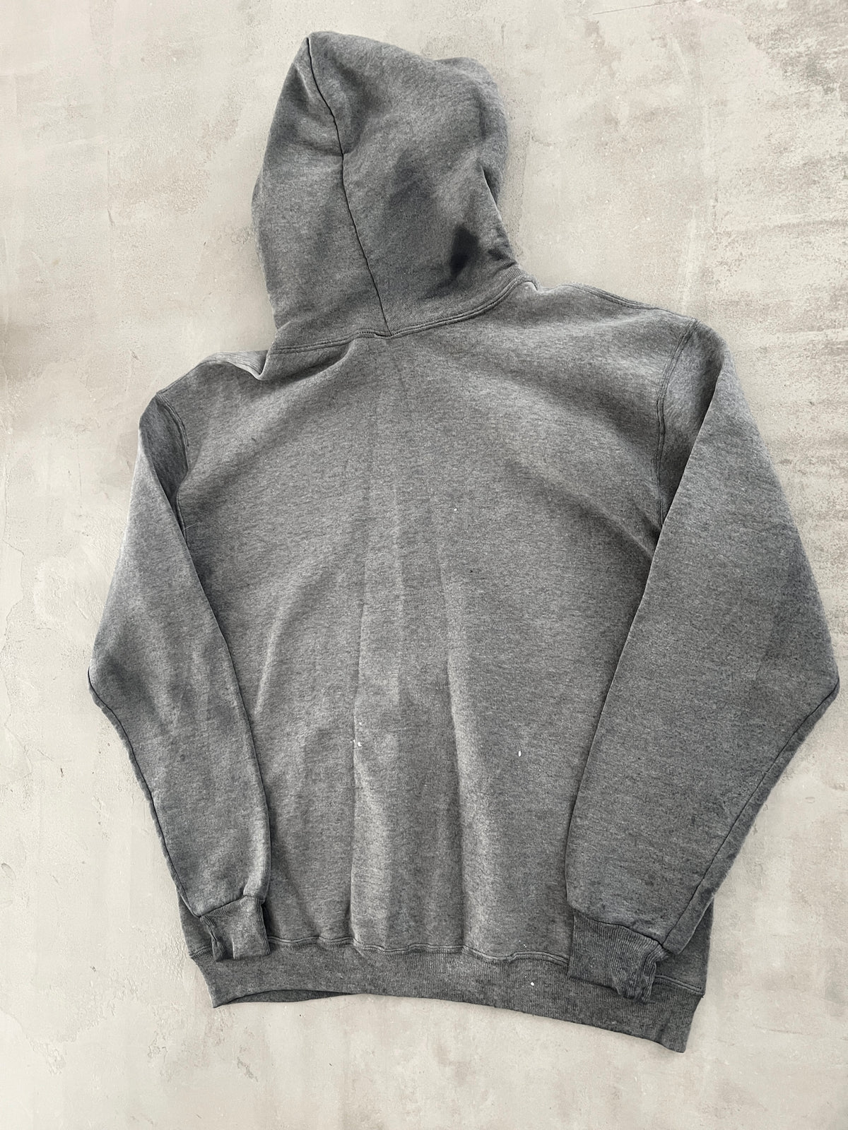 FADED GREY RUSSELL HOODIE - 1990S - L/M