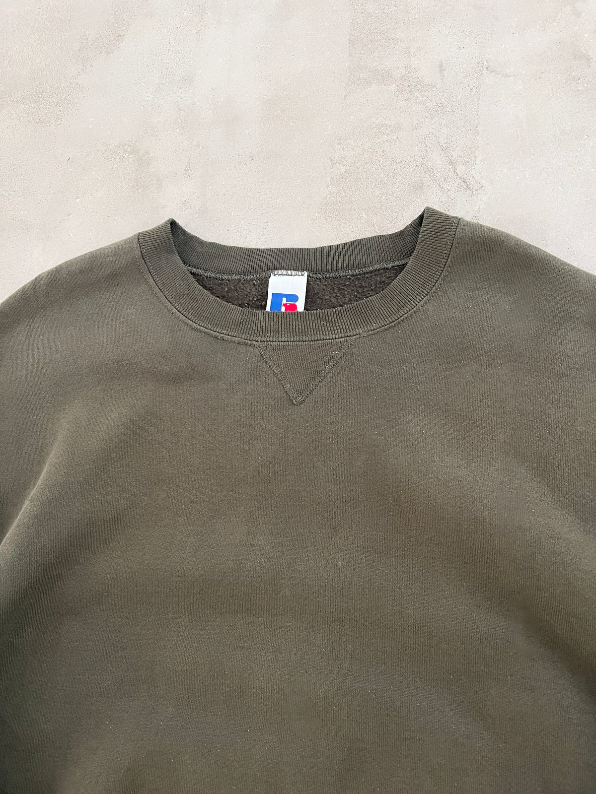 OLIVE RUSSELL SWEATER - 1990S - XL