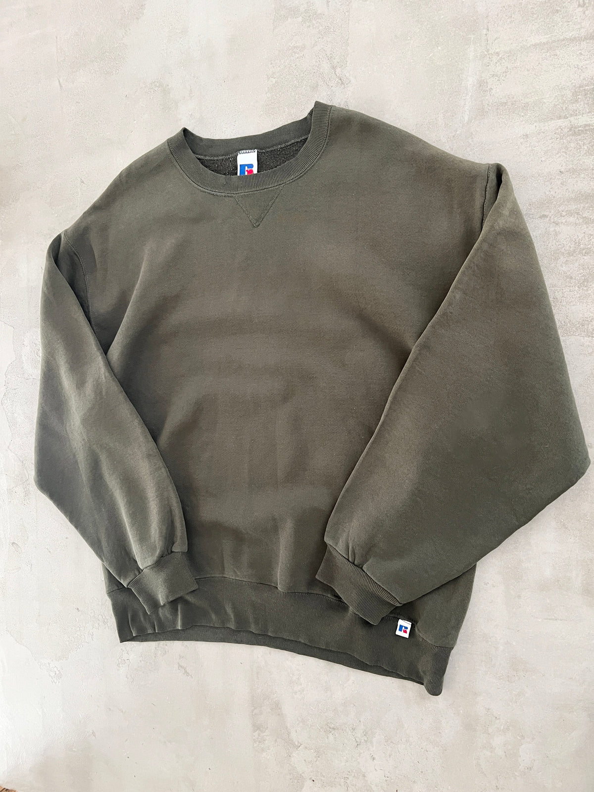 OLIVE RUSSELL SWEATER - 1990S - XL