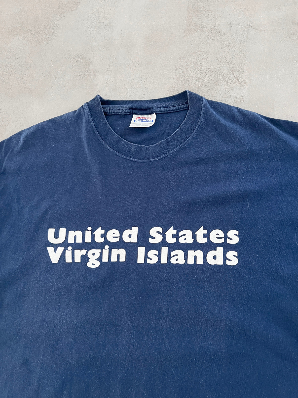 NAVY VIRGIN ISLANDS TEE - 2000S - L
