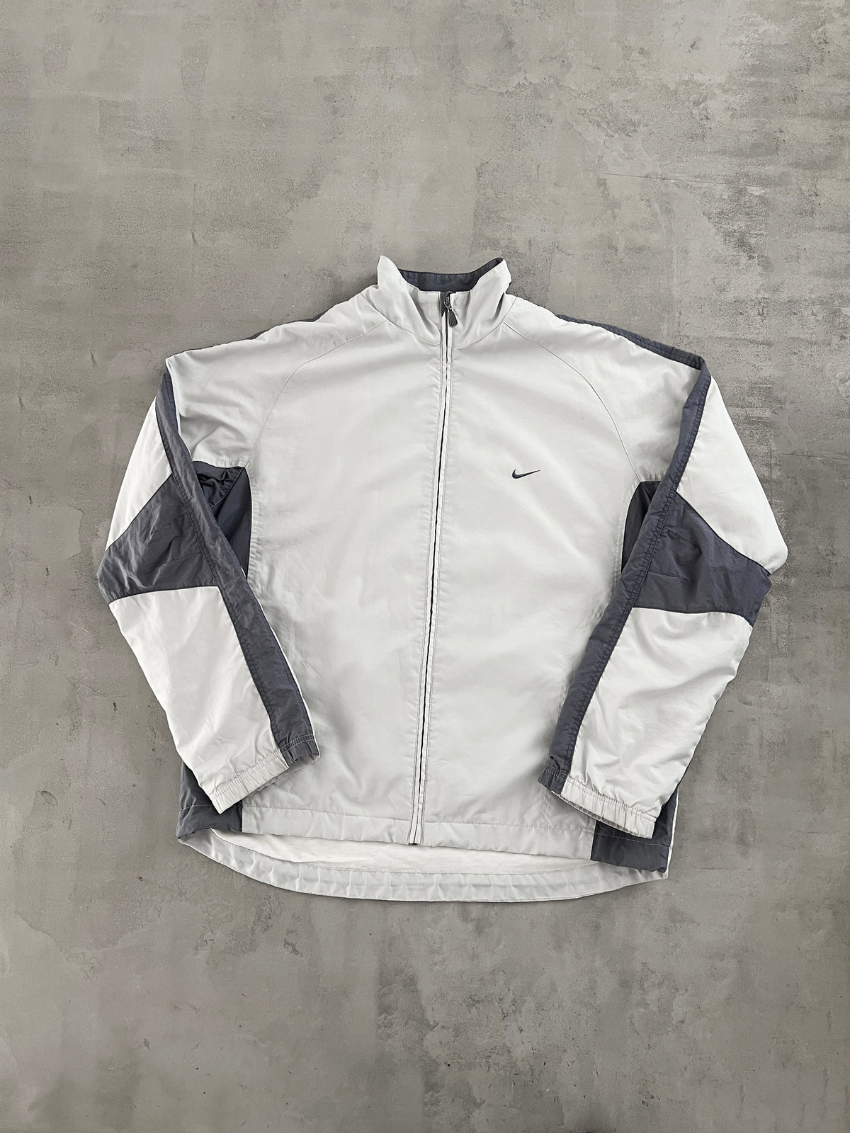 GREY NIKE TRACK JACKET - 2000S - XL