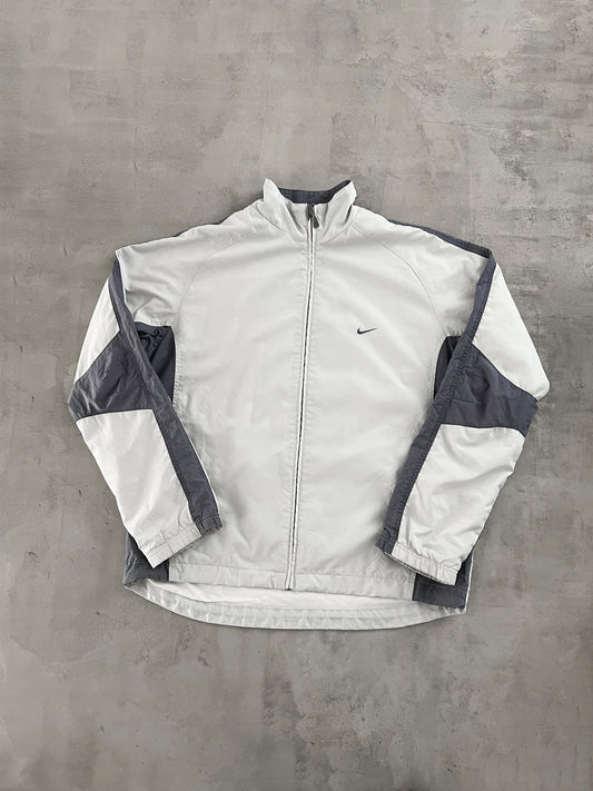 GREY NIKE TRACK JACKET - 2000S - XL