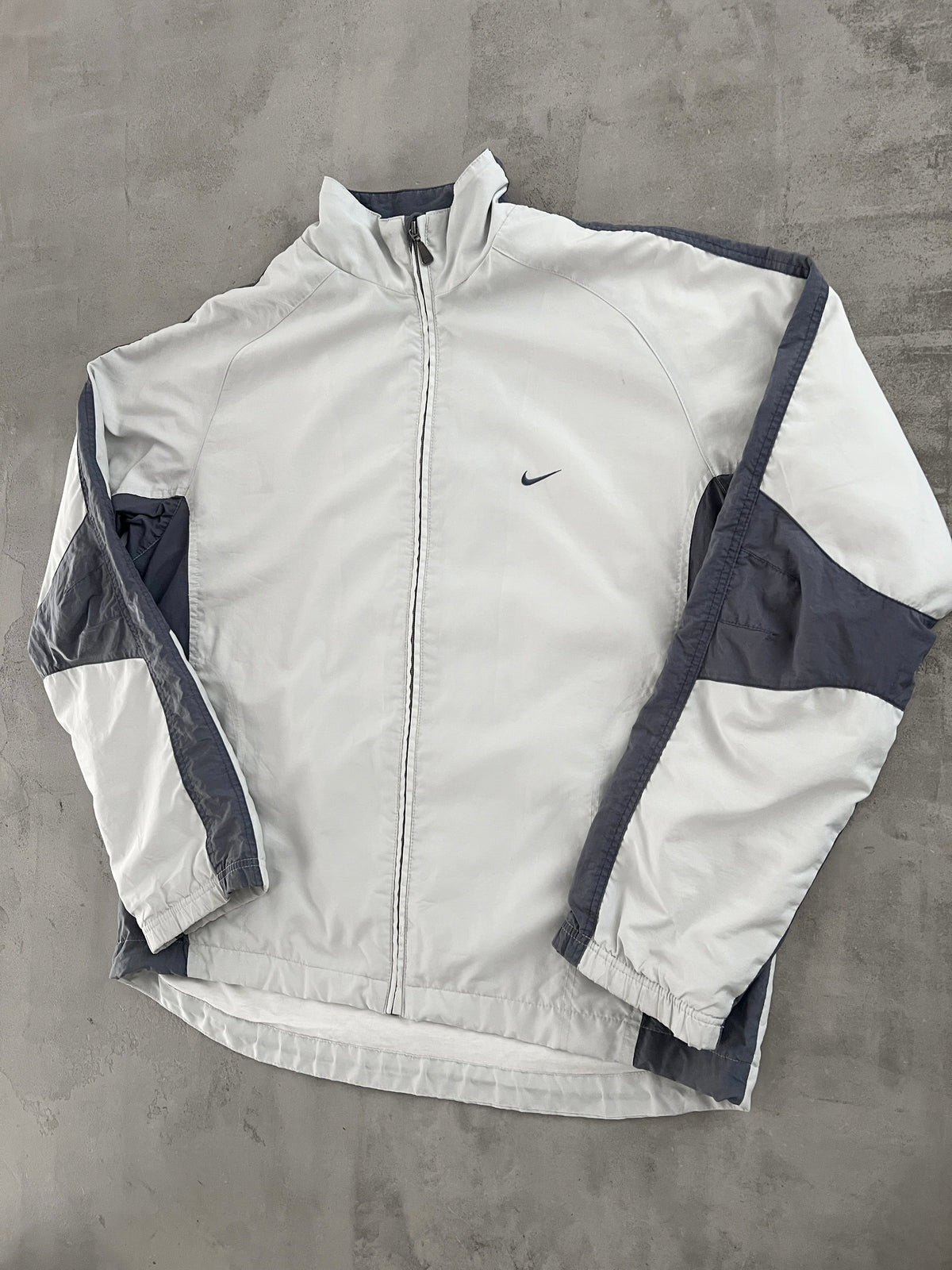 GREY NIKE TRACK JACKET - 2000S - XL
