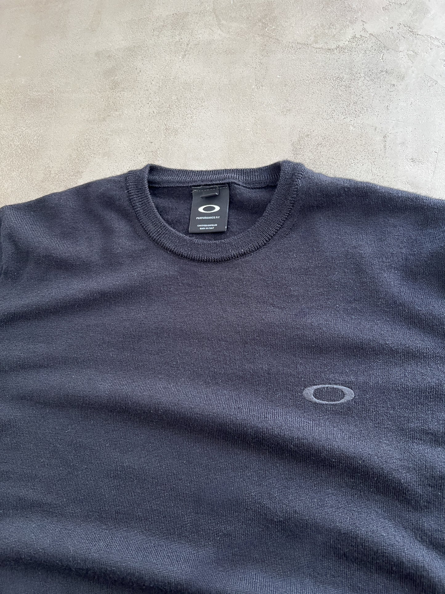 BLACK OAKLEY KNIT SWEATER - 2000S - M/S