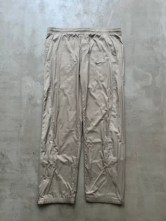 BEIGE NIKE TRACK PANTS - 2000S - XS/S