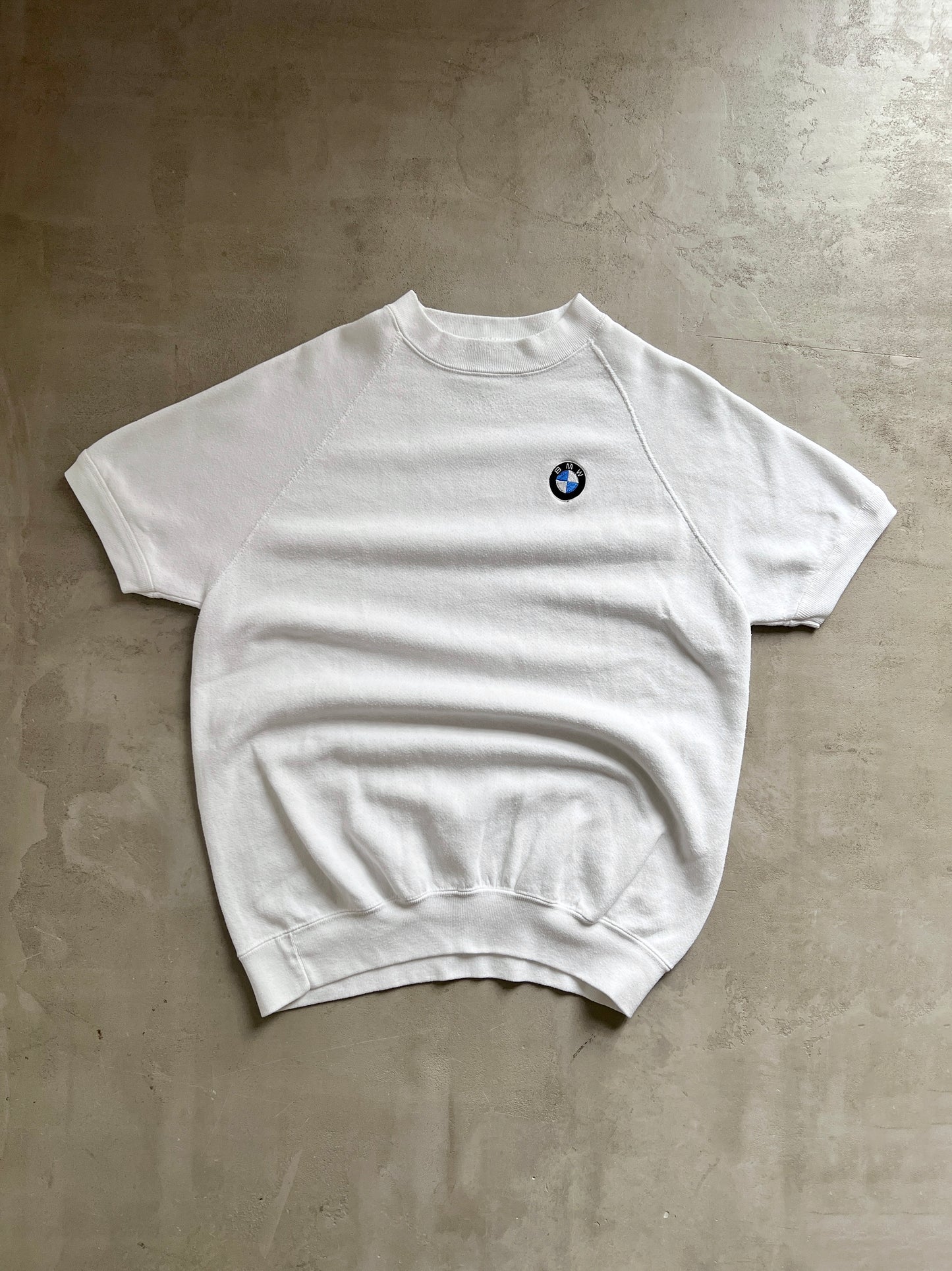 WHITE BMW HEAVY COTTON TEE - 1990S - L/XL