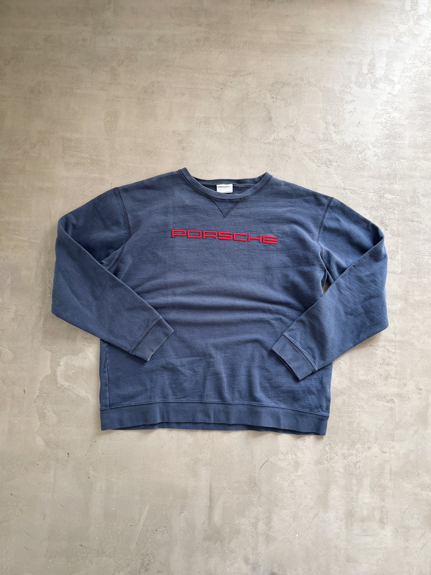 FADED NAVY PORSCHE SWEATER - 2000S - M/L