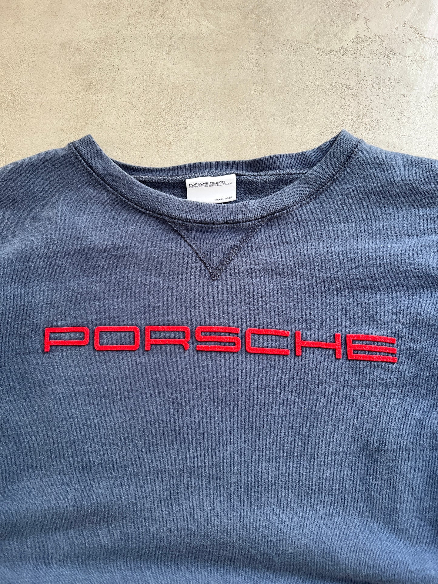 FADED NAVY PORSCHE SWEATER - 2000S - M/L