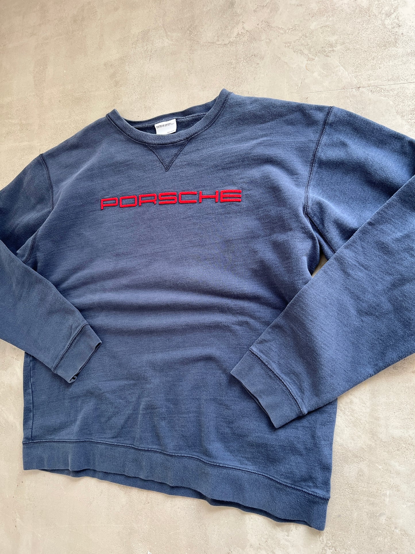 FADED NAVY PORSCHE SWEATER - 2000S - M/L