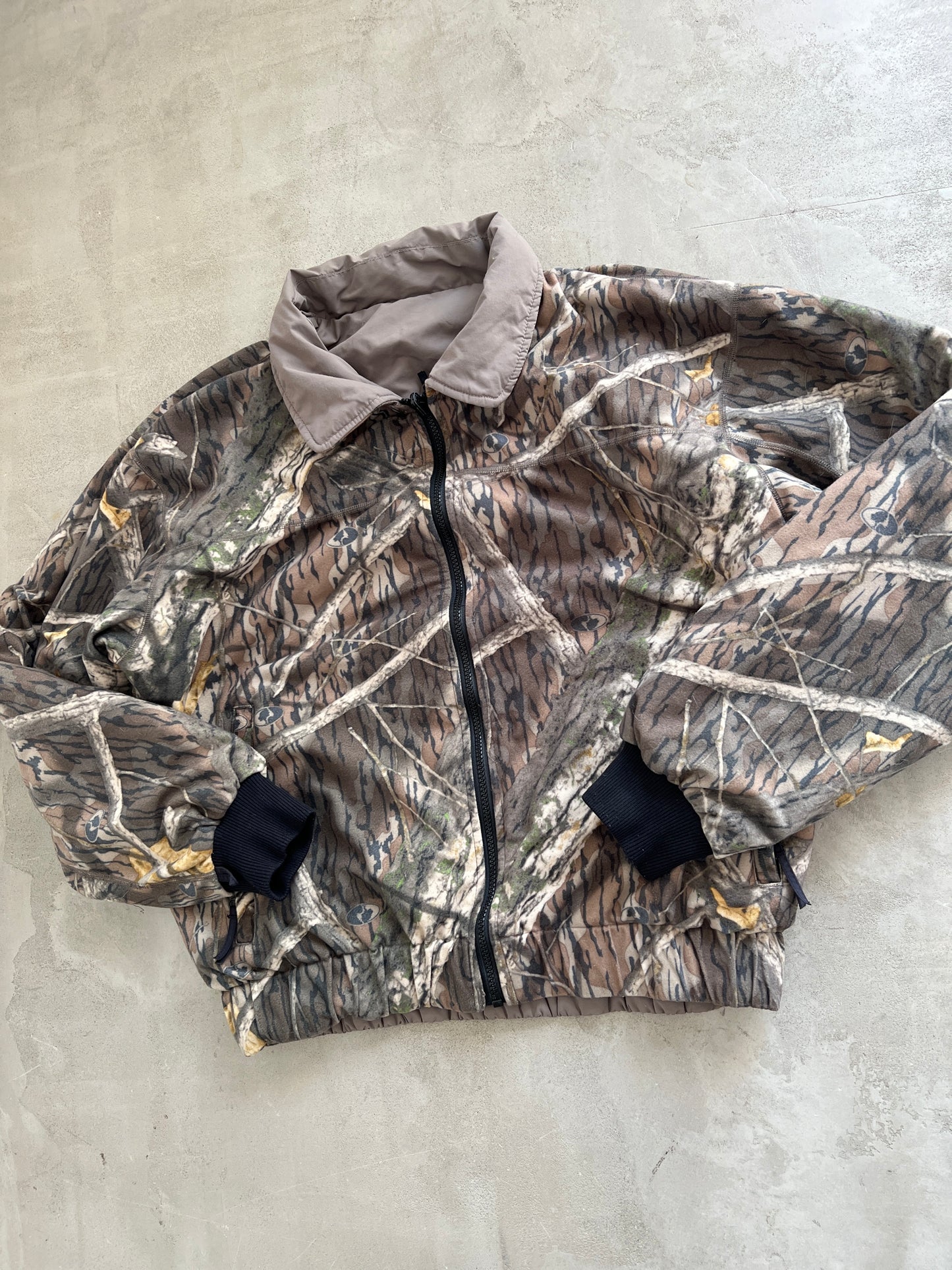 REALTREE 2 SIDE FLEECE JACKET - 2000S - M/L