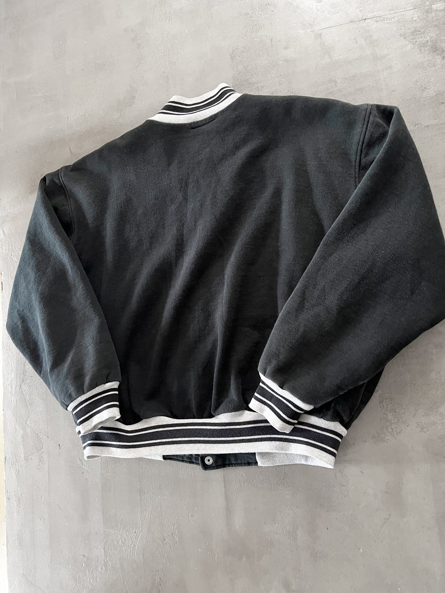 BLACK YANKEES JACKET - 1990S - L