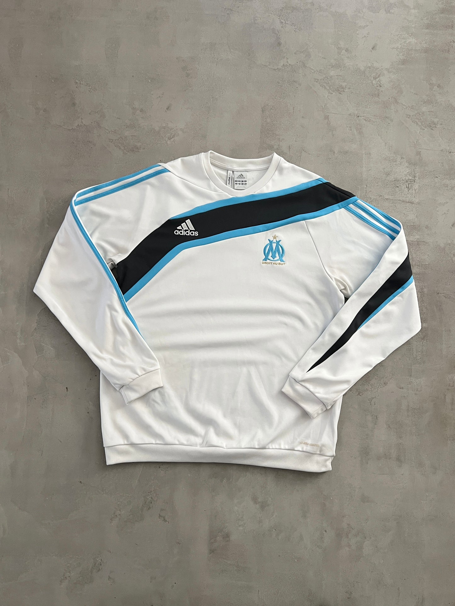 WHITE/BABY BLUE MARSEILLE SWEATER - 2000S - XL