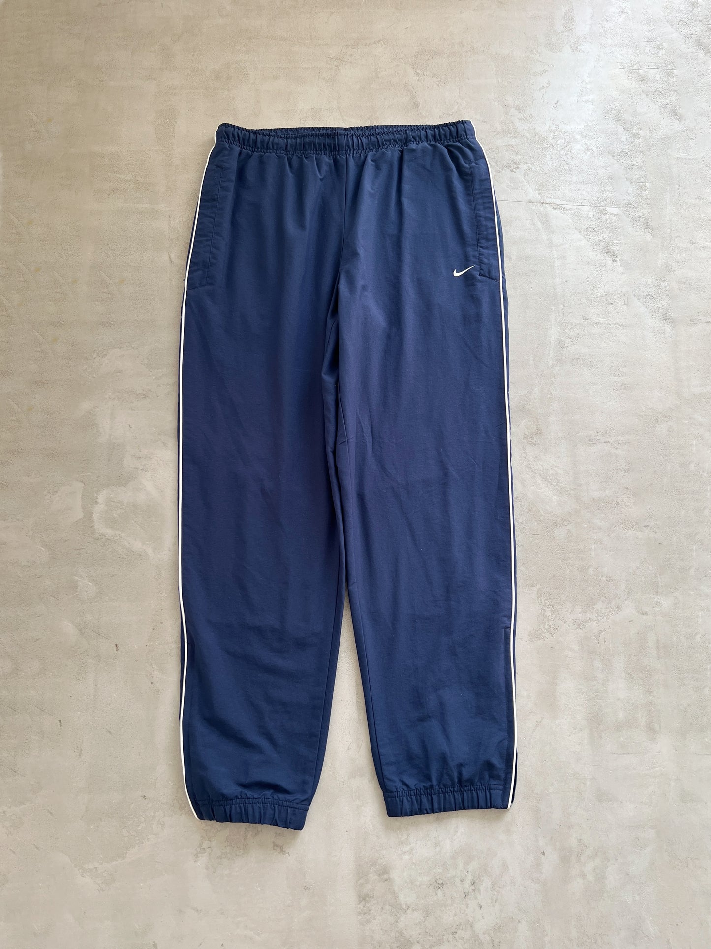 NAVY NIKE TRACK PANTS - 2000S - XL/L