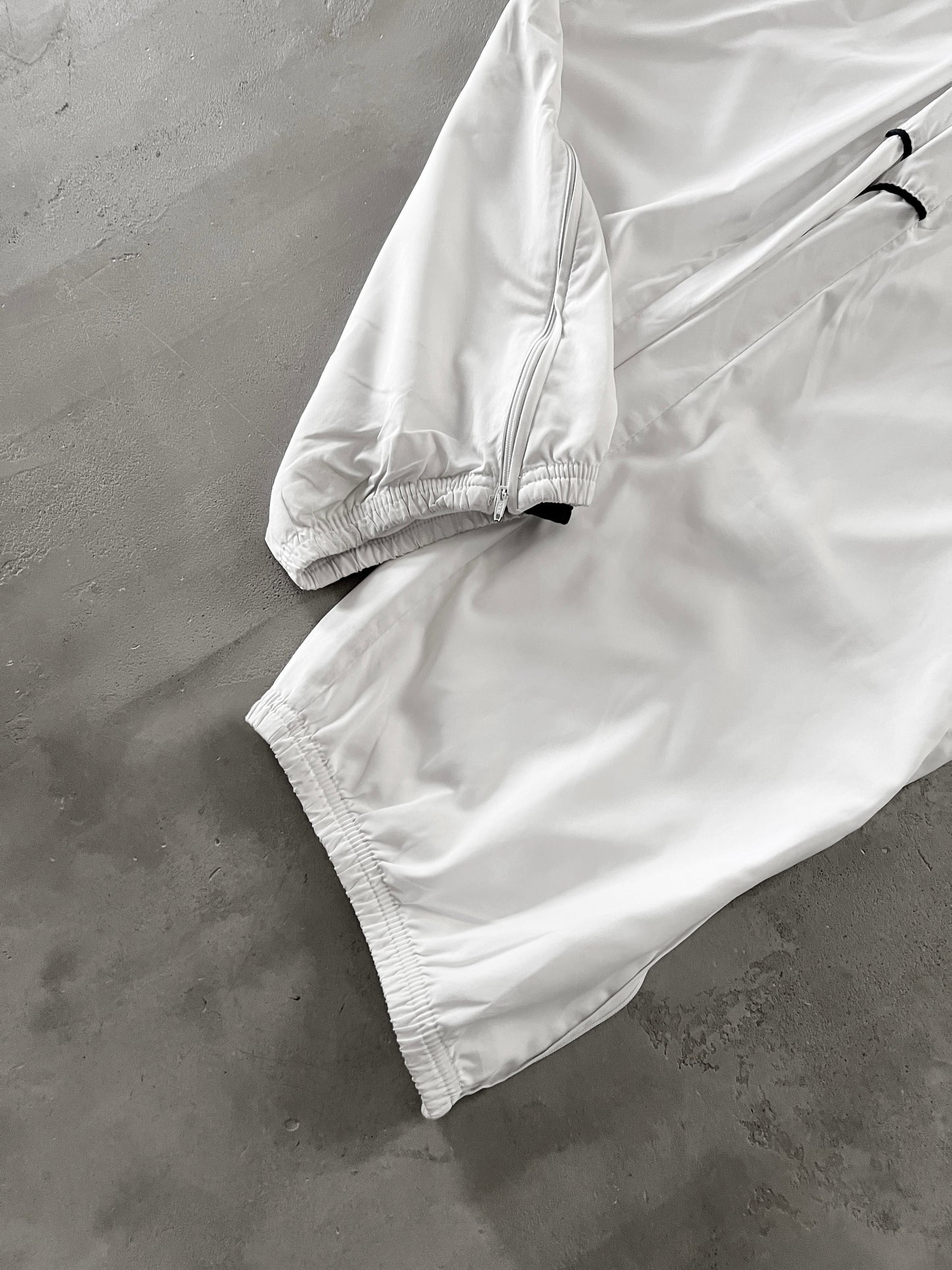 WHITE NIKE TRACK PANTS - 2000S - L