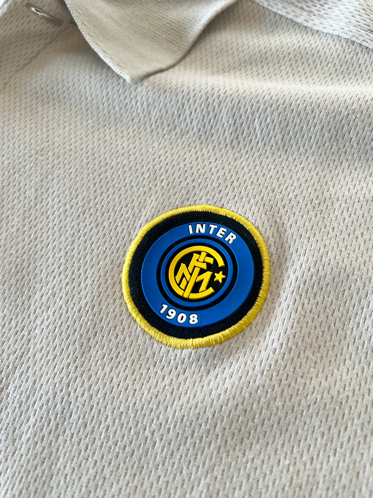 CREME INTER MILAN NIKE POLO - 2000S - L