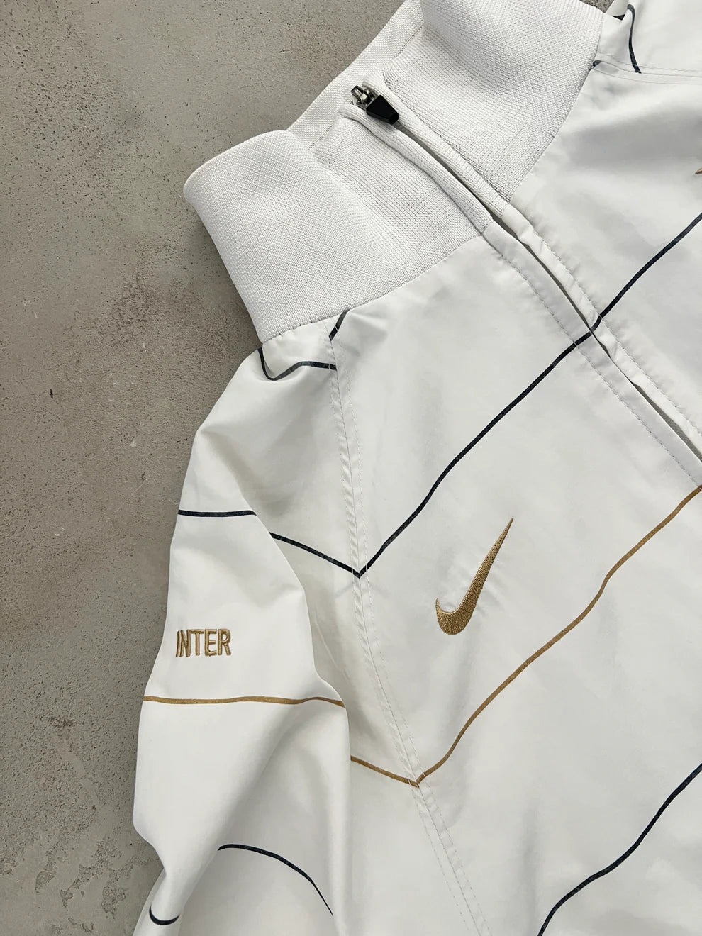 WHITE INTER MILAN NIKE JACKET - 2000S - S