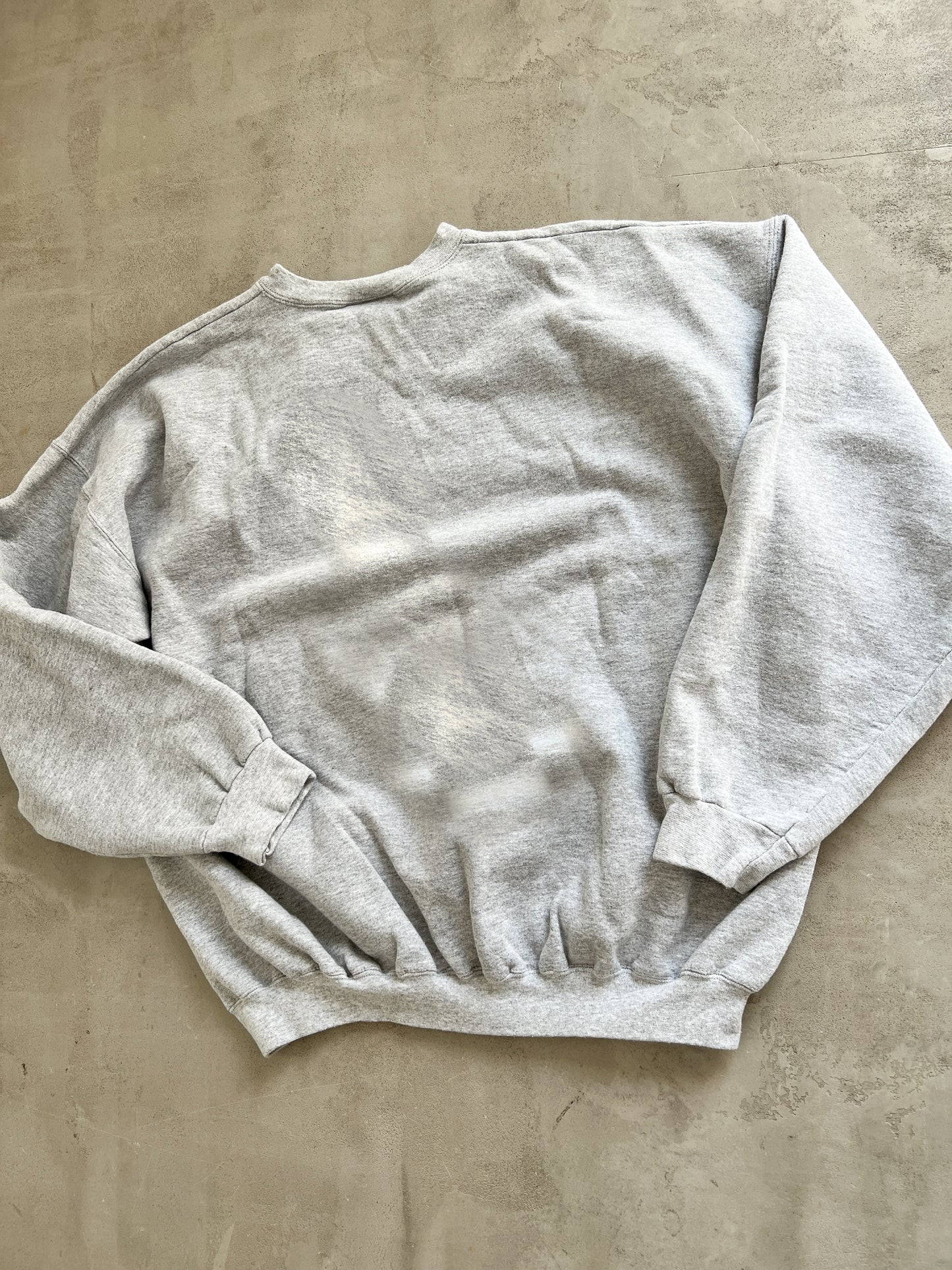 GREY MERCEDES BENZ MARATHON SWEATER - 1990S - M