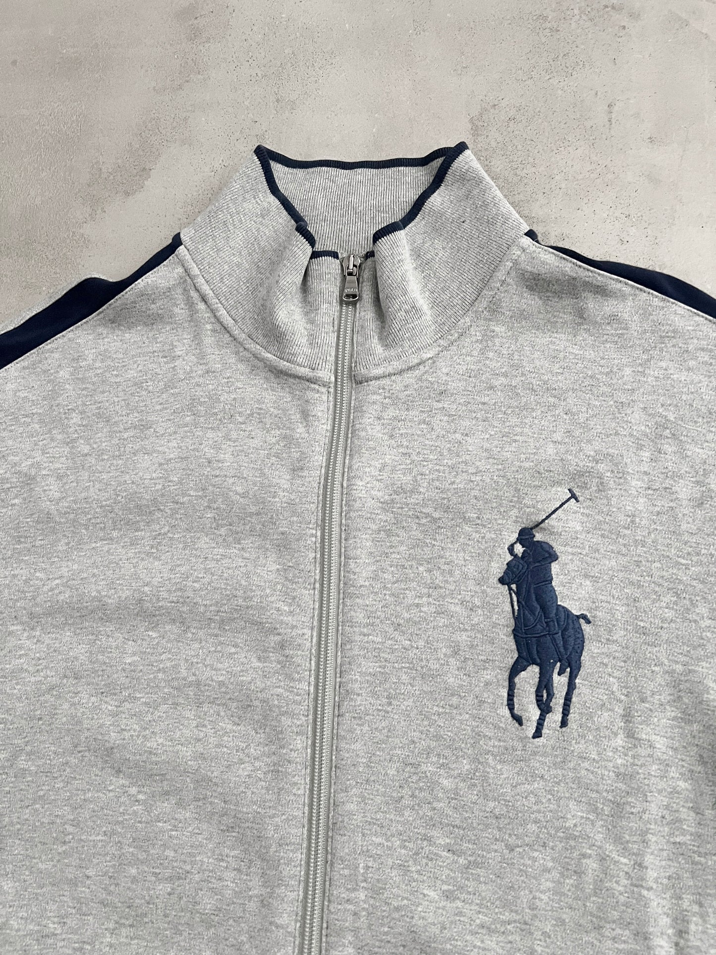 GREY RALPH LAUREN JACKET - 2000S - XL/L