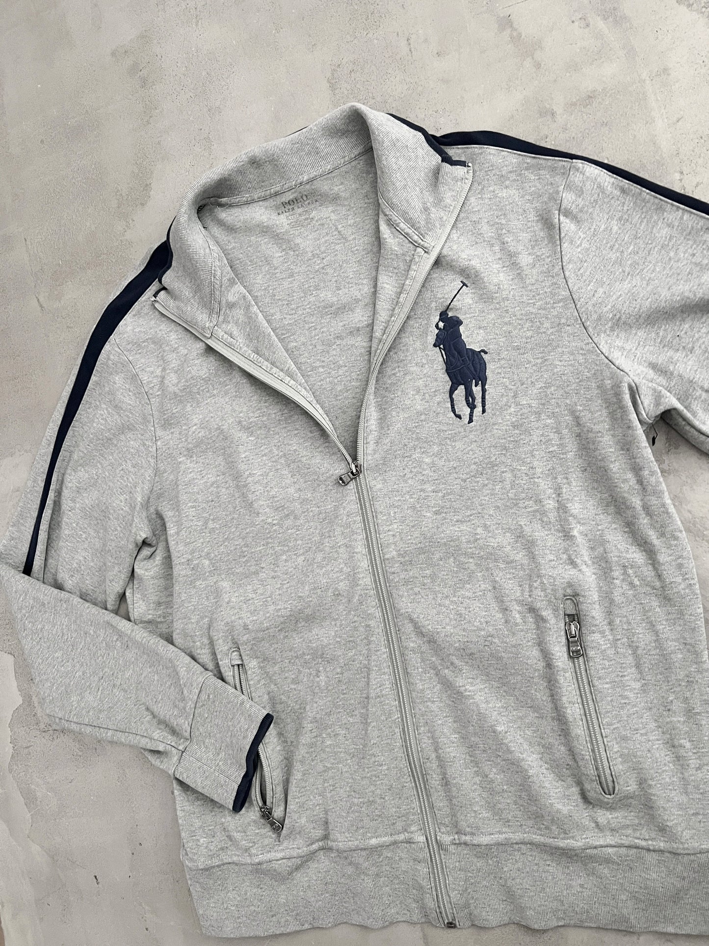 GREY RALPH LAUREN JACKET - 2000S - XL/L